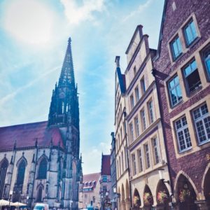 Blick auf die Lambertikirche