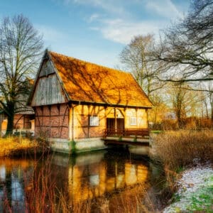 Mühlenhof im Winter