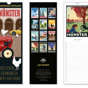 Münster Geburtstagskalender - Postkarten Motive